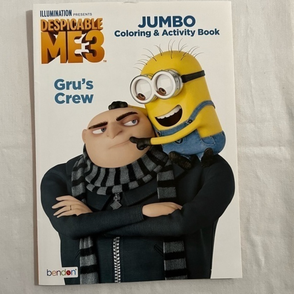 Illumination Despicable Me3 Gru's Crew JUMBO Coloring & Activity Book New